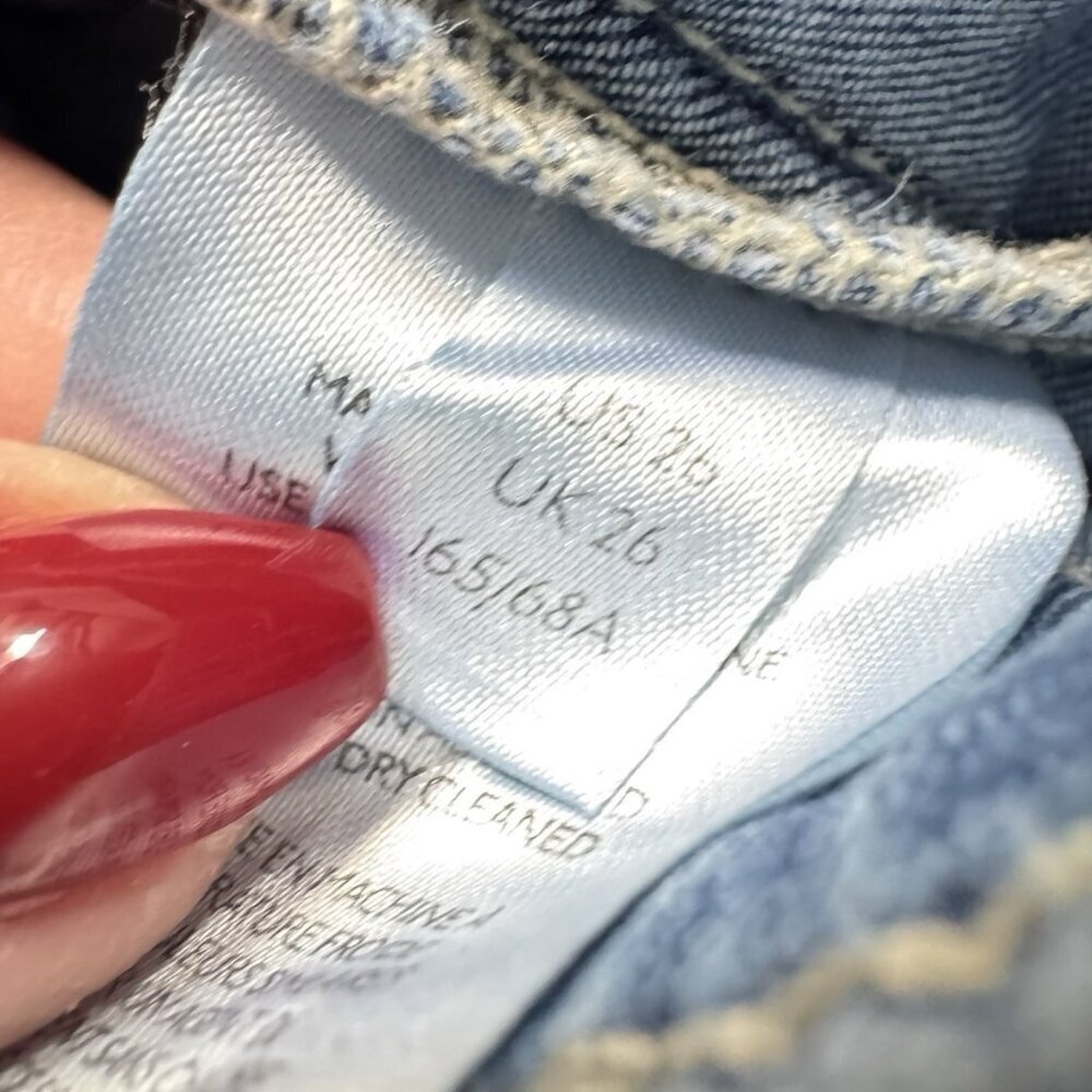 We The Free People Women's Sz 26 Just Float On Flare Bell Bottom Raw Hem Jeans - Picture 8 of 14